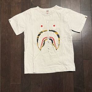 Kids Shark Graphic Tee in White